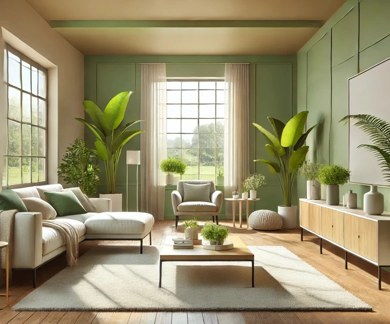 Pintura interior verde semimate I Warm Wasabi | Crear armonía en la habitación | LA COCINA DE COLOR 