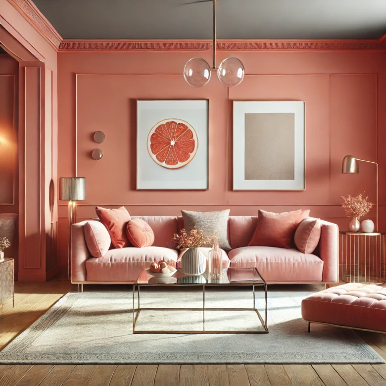 Rosa Väggfärg satin matt I Georgeous Grapefruit | lekfull och glad karaktär | THE COLOR KITCHEN 