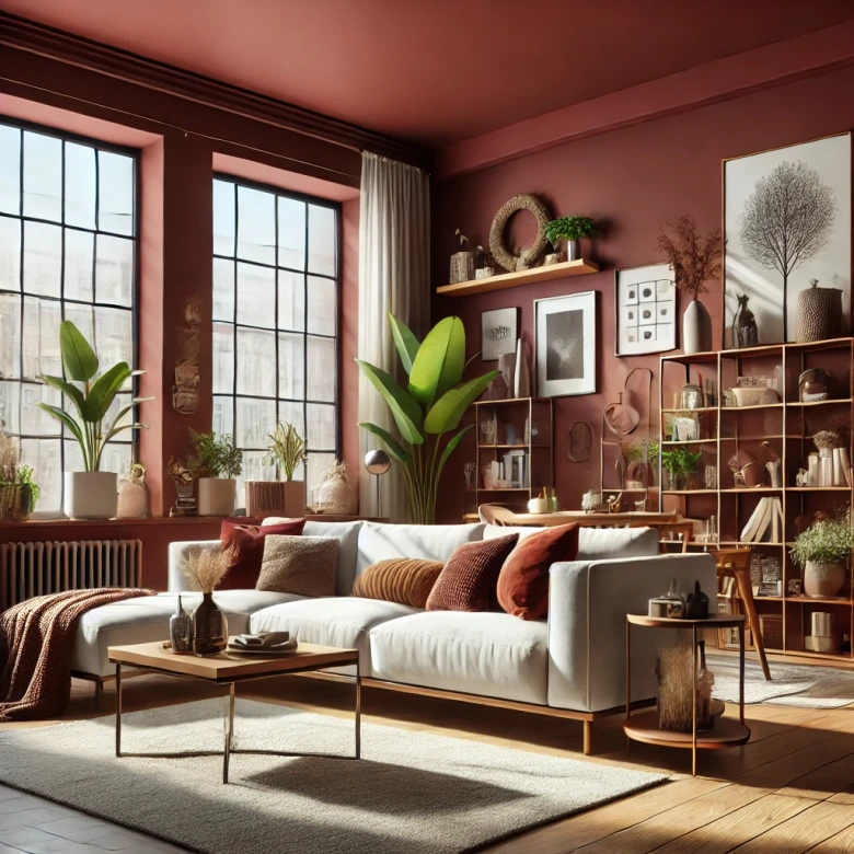 Rot Wandfarbe seidenmatt I Reddish Chestnut | leidenschaftlich und voller Energie | THE COLOR KITCHEN 