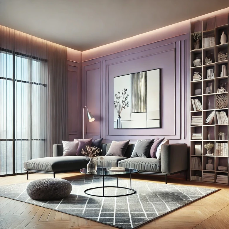 Violett Wandfarbe seidenmatt I Feminine Fig | vitalisierender Raumcharakter | THE COLOR KITCHEN 