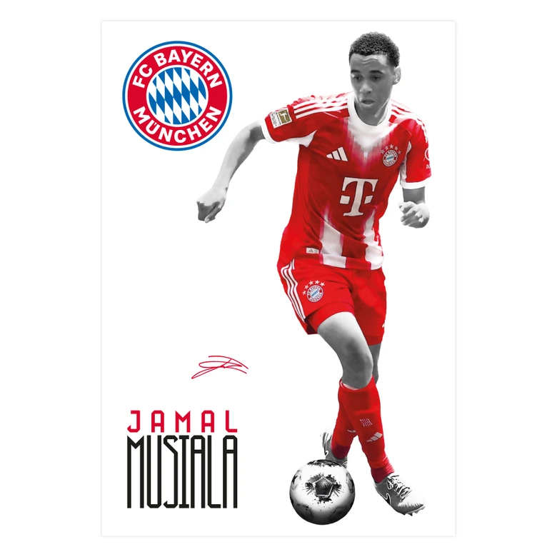Sticker mural FC Bayern joueur Jamal Musiala 2025/26 