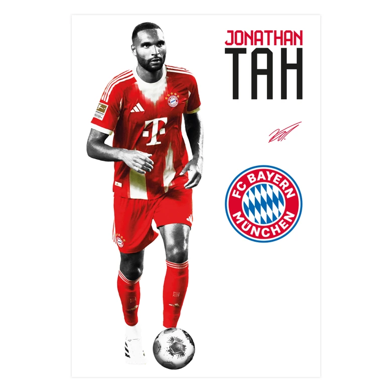 Wandtattoo FC Bayern Spieler Jonathan Tah 2025/26 