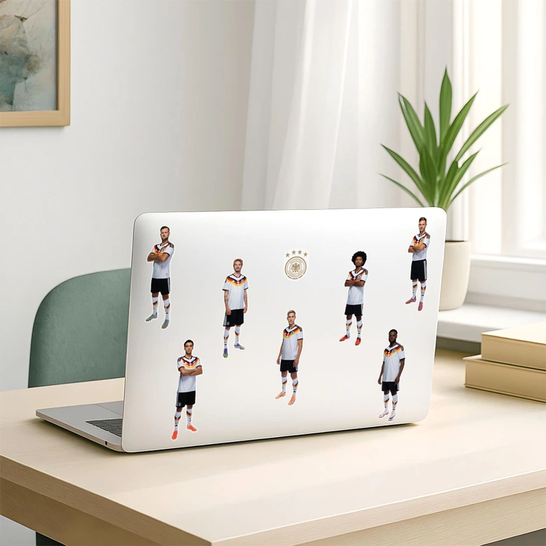 DFB Sticker Spieler WM 2026, Wandtattoo Bogen 01 