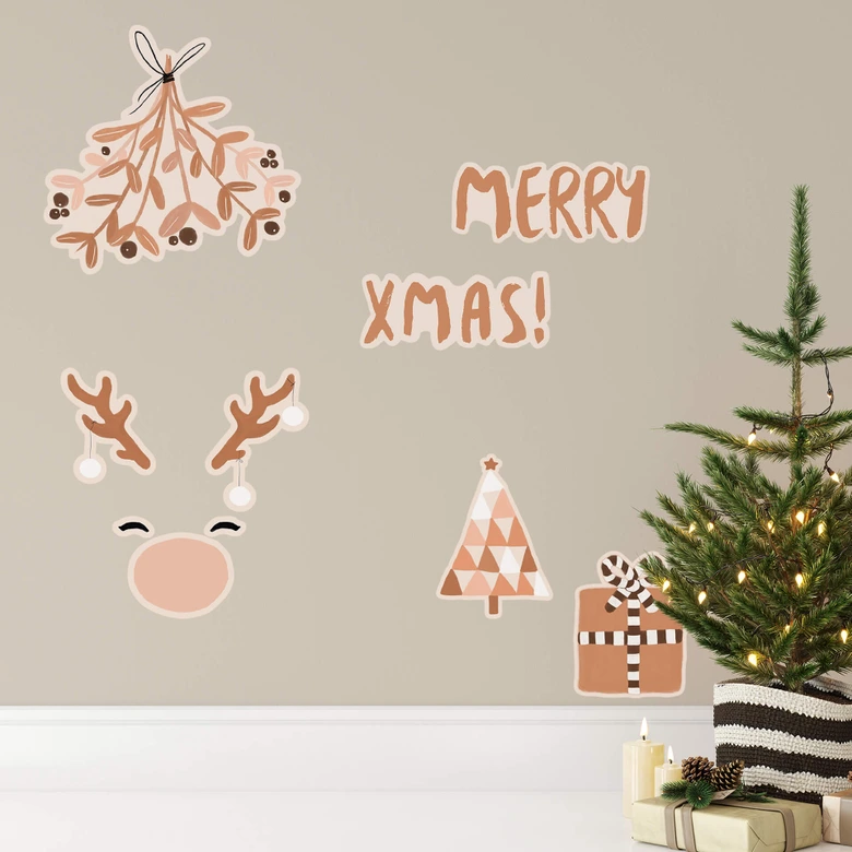 Muursticker Orara Studio - Kerstmis  