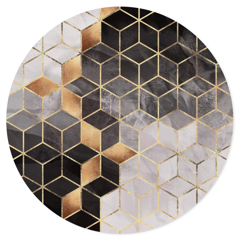 Wandtattoo Fredriksson - Smoky Cubes - Rund 