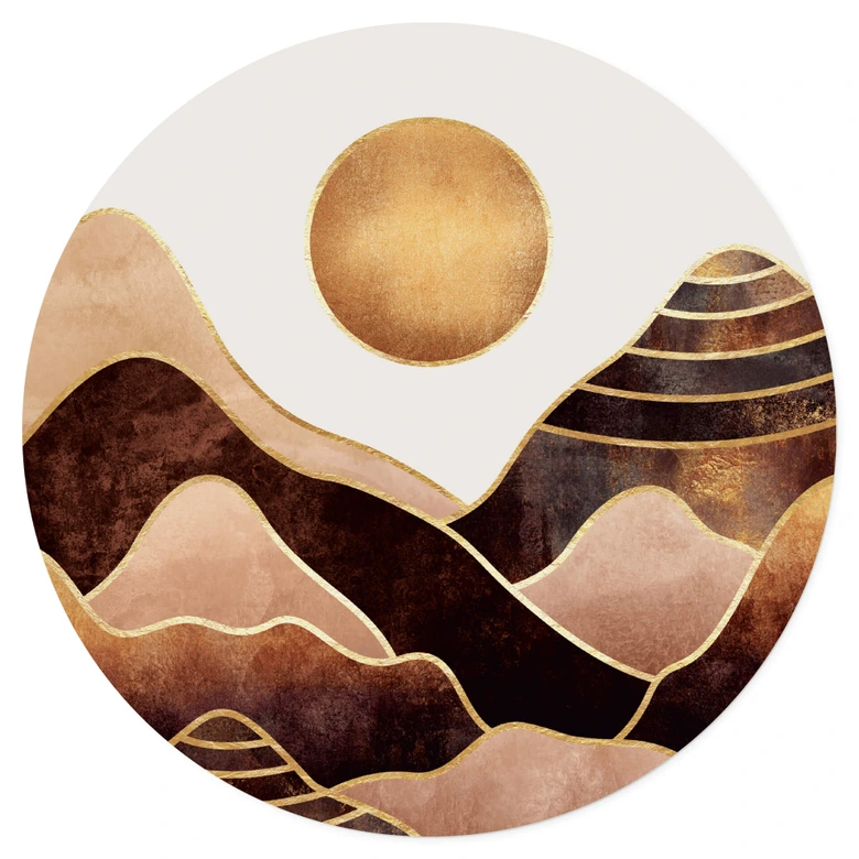 Wandtattoo Fredriksson - Sonnenuntergang - Rund 