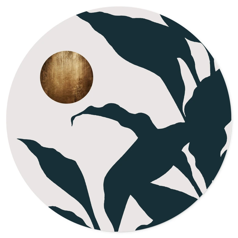 Wallsticker Kubistika - I junglen - Rund 