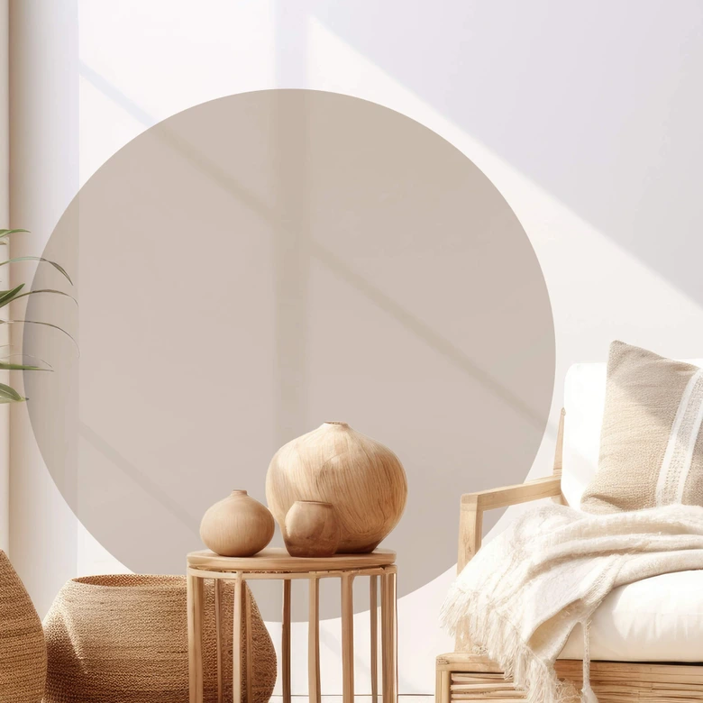 Wandtattoo Kreis taupe - Rund 