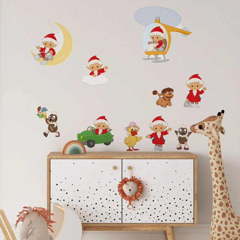 Wandtattoo Unser Sandmännchen - Sandmann und Freunde - 50x70 cm 
