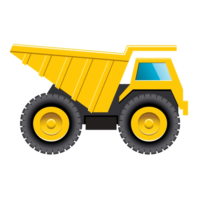 Muursticker Kiepwagen 