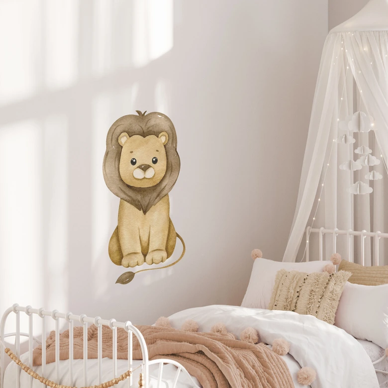 Wandtattoo Brauner Löwe 