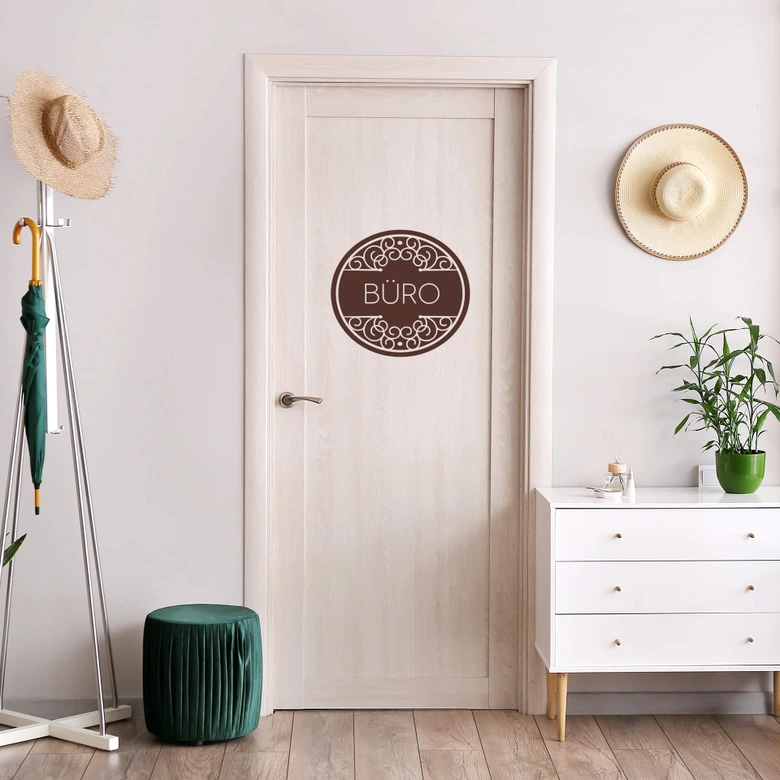 Wandtattoo Büro 