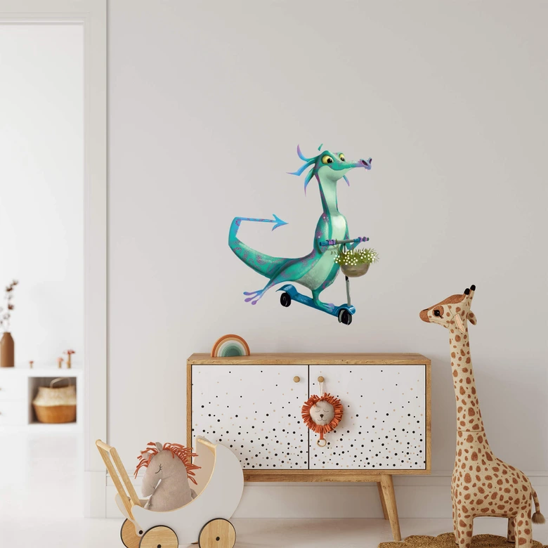 Wandtattoo Die kleinen Drachen - Wirbelfauch 