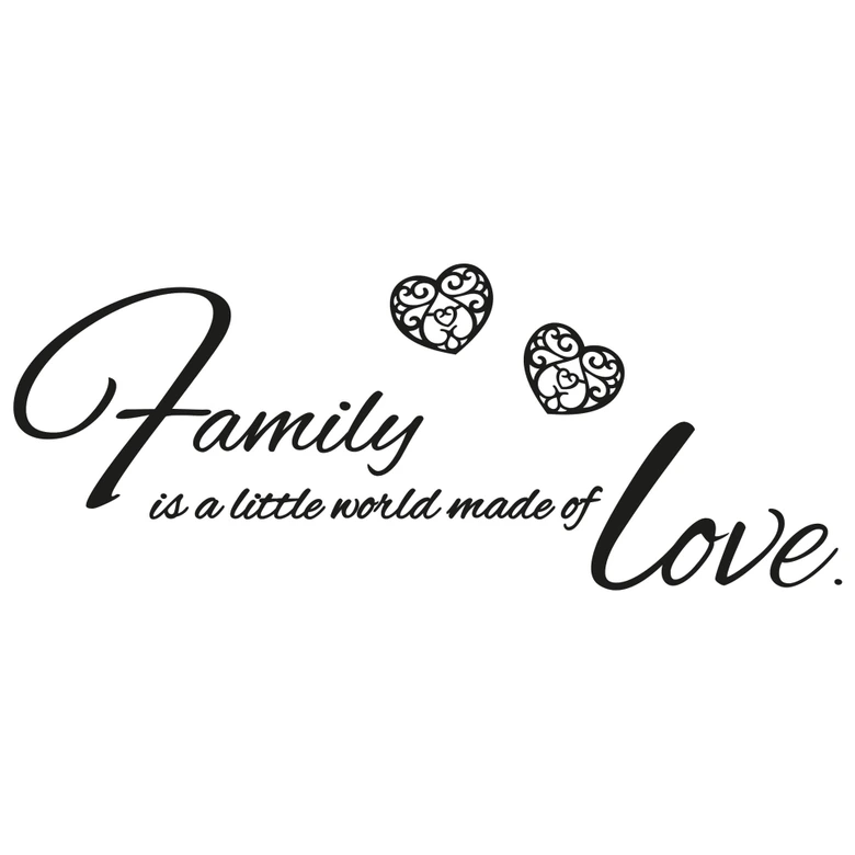Wallsticker -  Family is a world… 