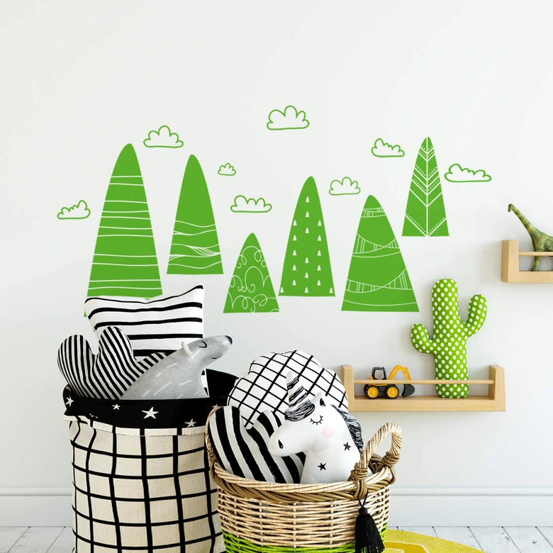 Sticker - Fantasifulde bjerge 