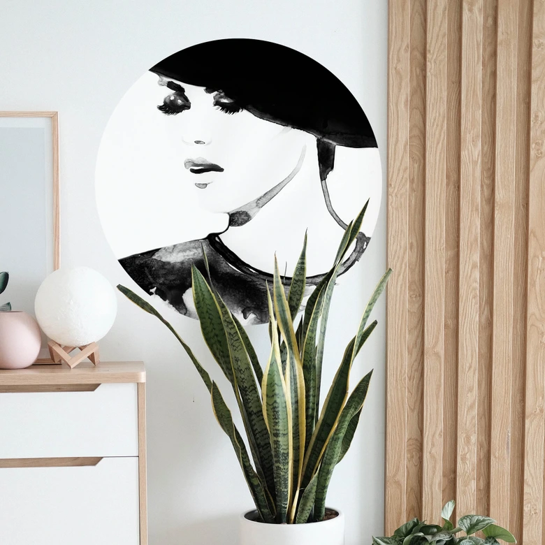 Wandtattoo Fashion Victim - Rund 