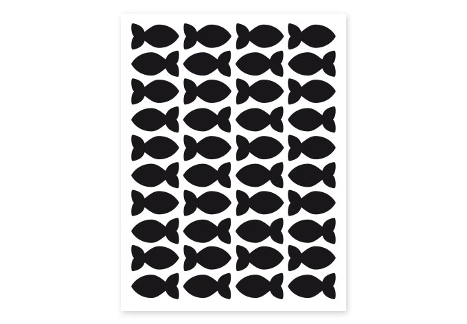 Sticker mural Poisson 
