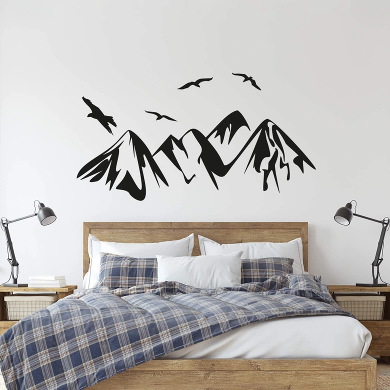 Wandtattoo Gebirge 