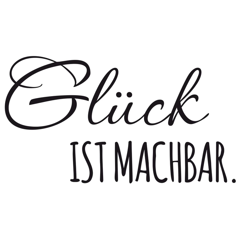 Wandtattoo Glück ist machbar 