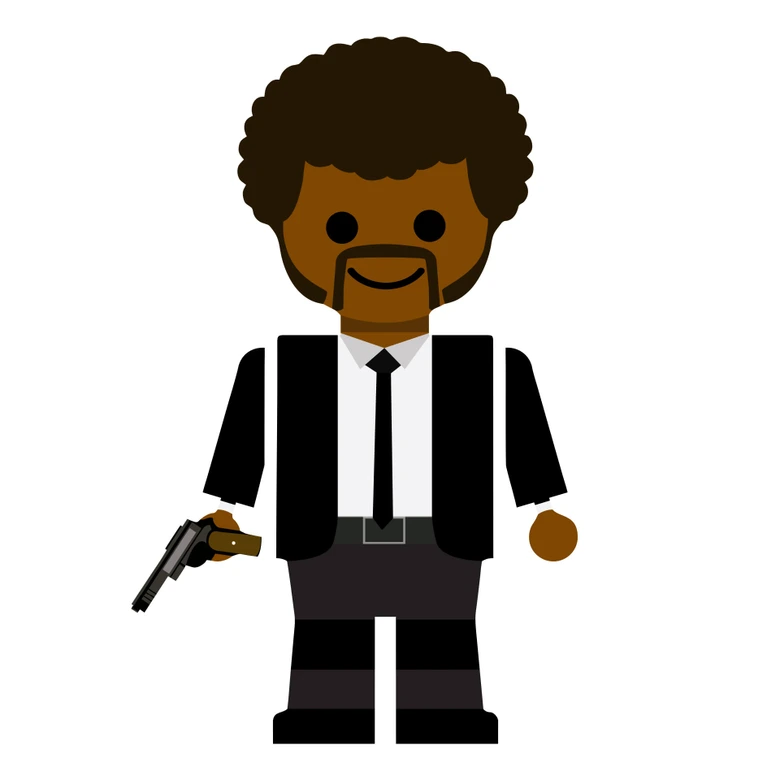 Wandtattoo Gomes - Pulp Fiction Spielzeug - Jules Winnfield 