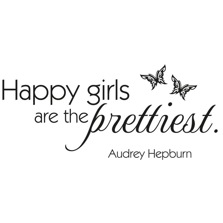 Wandtattoo Happy girls are 03 
