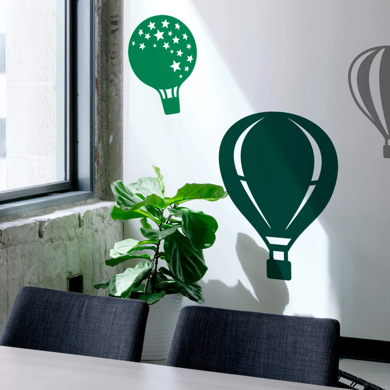 Wandtattoo Heißluftballon 