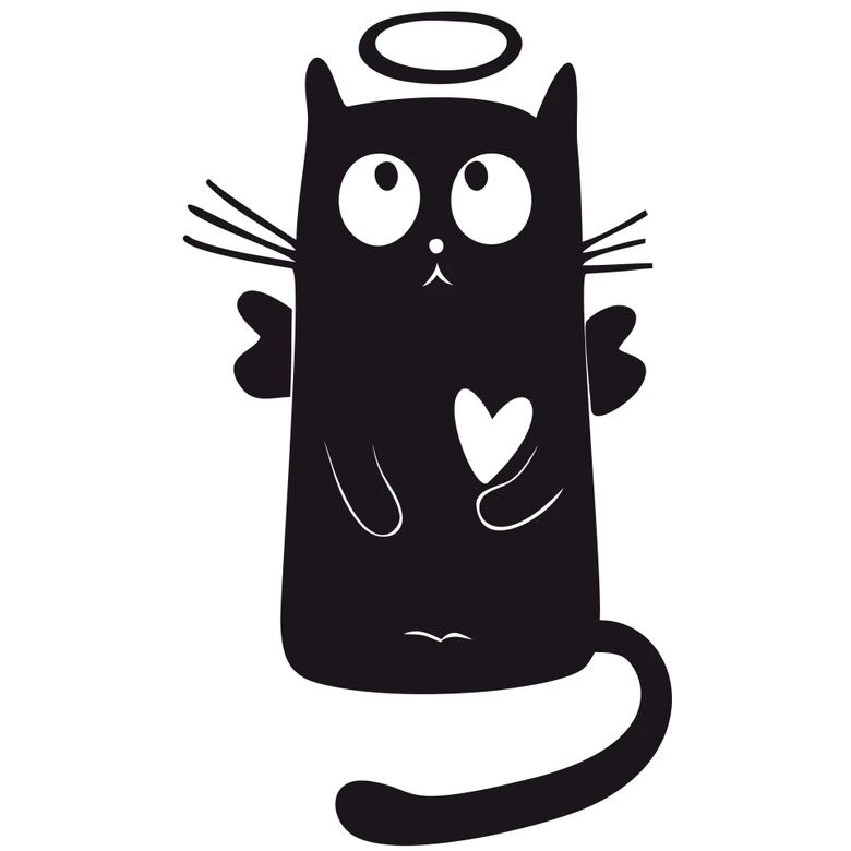 Wallsticker  - Holy Cat 