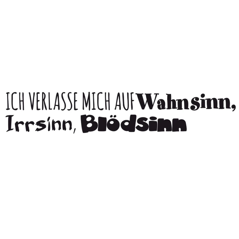 Wandtattoo Ich verlasse mich auf meine Sinne (2-farbig) 
