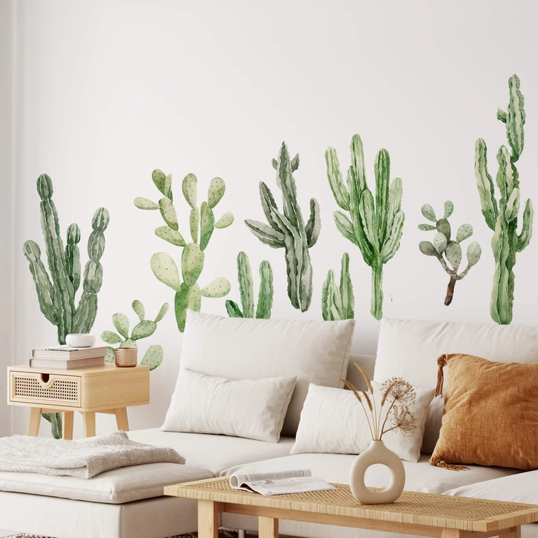 Wandtattoo Kakteen Set XXL (10-teilig) 