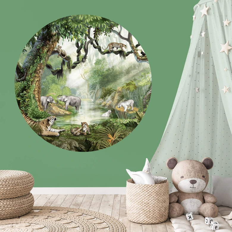 Adesivo murale Kikki Belle - Felini - tondo 