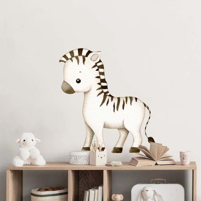 Kleine zebra Muursticker 