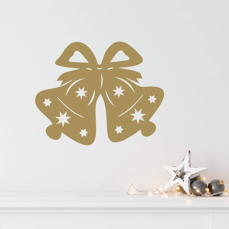 Wandtattoo Weihnachten - Kling Glöckchen 