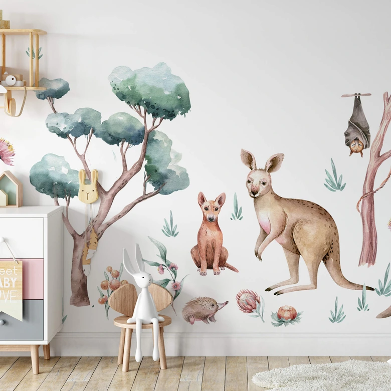 Sticker mural Kvilis - Plantes d'Australie (15 pièces) 