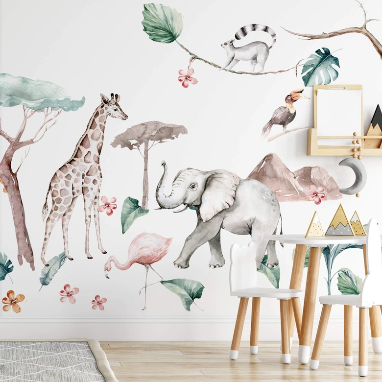 Sticker mural Kvilis -  La jungle (18 parties) 