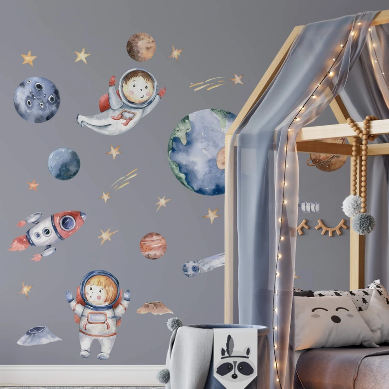 Wandtattoo Kvilis - Weltraum Set (36-teilig) 
