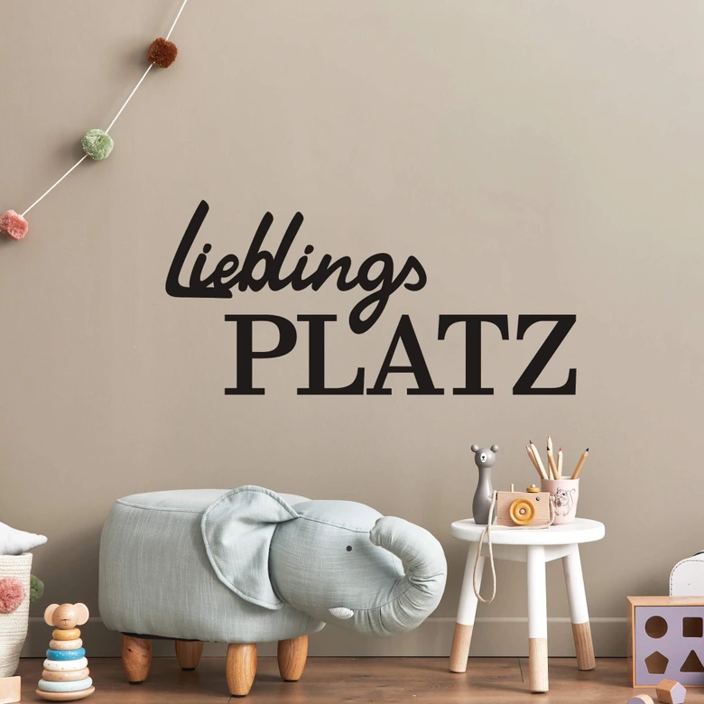 Wandtattoo Lieblingsplatz 