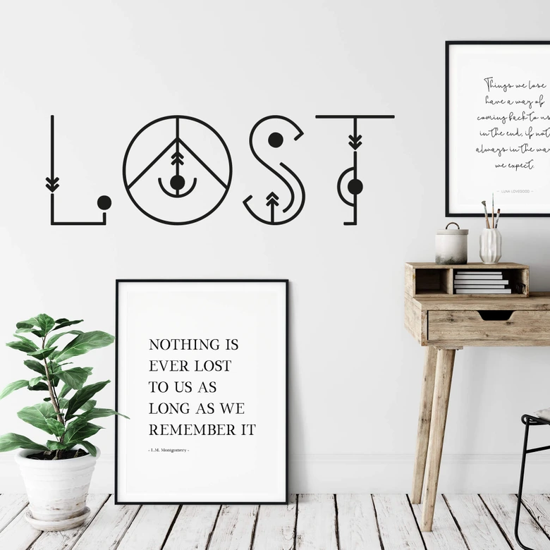 Wandtattoo Lost  - Jugendwort 2020 