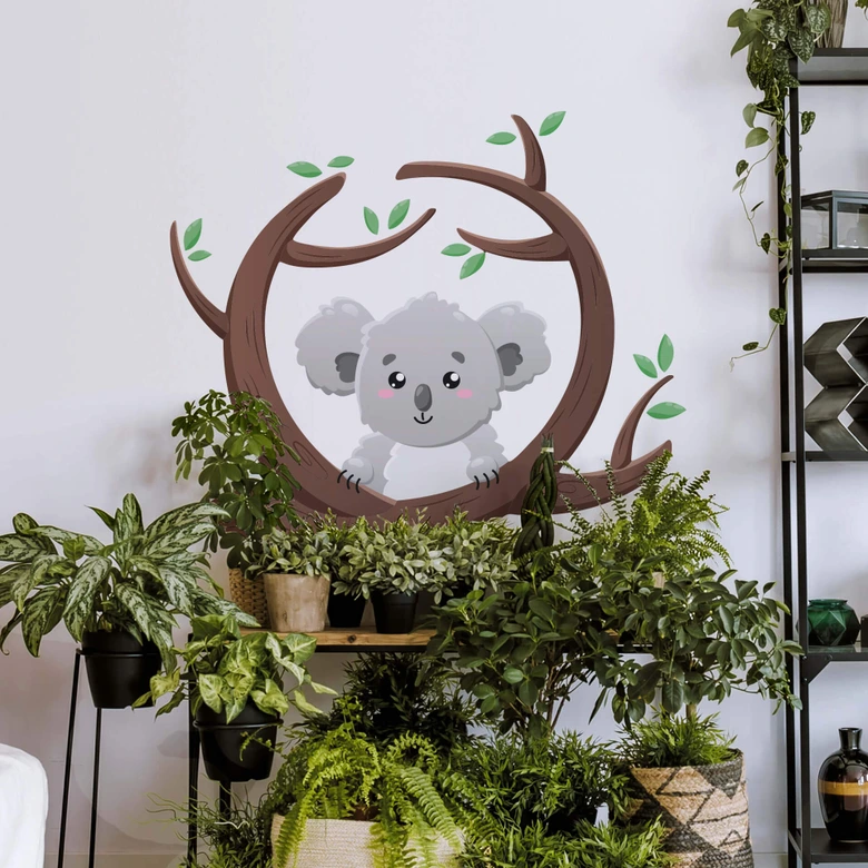 Wandtattoo Neugieriger Koala 