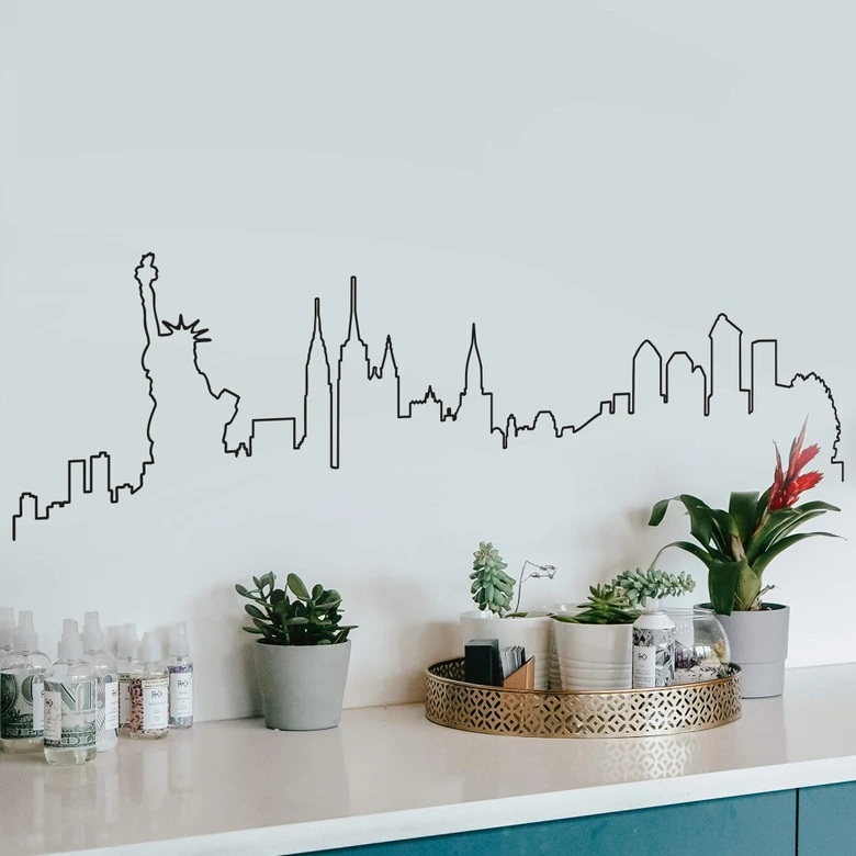 Wandtattoo New York Skyline Outline 