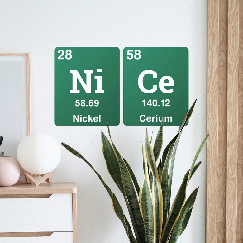 Wandtattoo Nice - Elemente des Periodensystems 