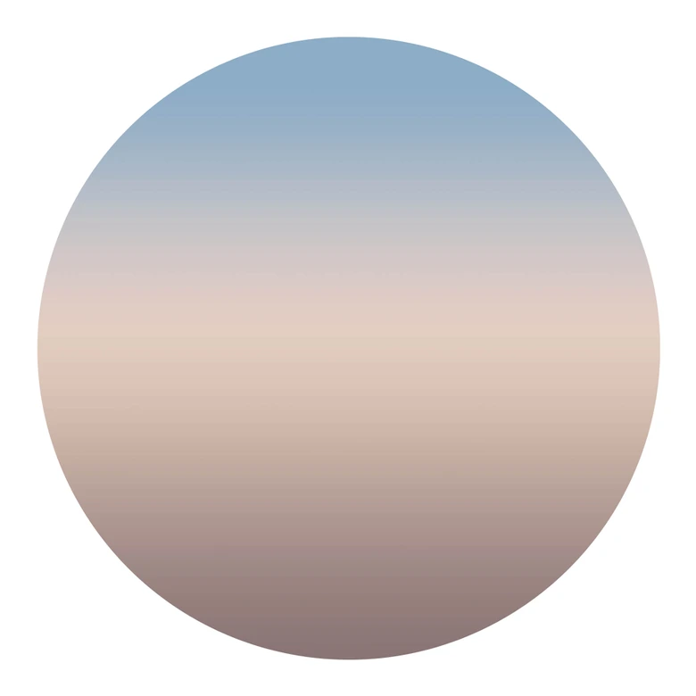 Wandtattoo - Ombre Sonnenaufgang - Rund 