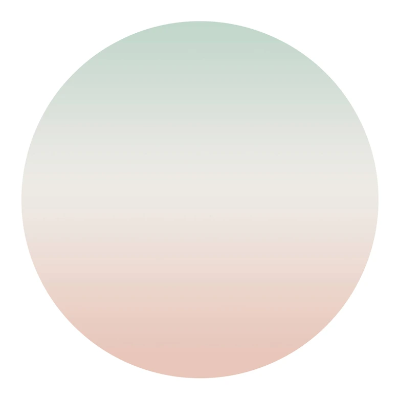 Wandtattoo - Ombre Zuckerwatte - Rund 
