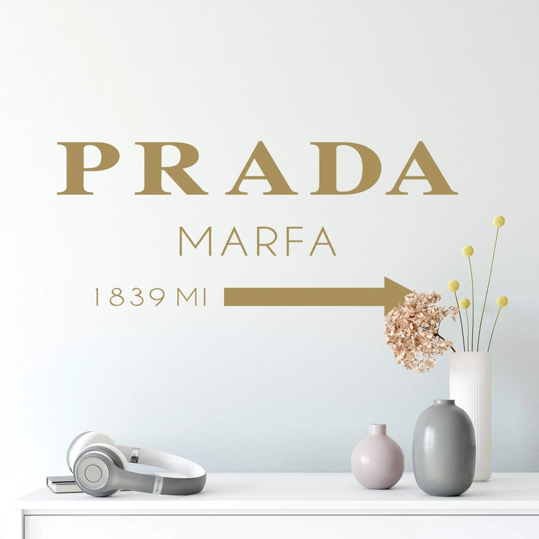 Wall sticker Prada Marfa 