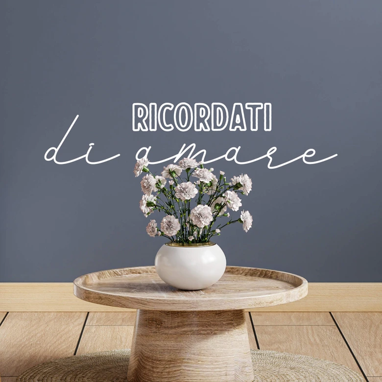 Wandtattoo Ricordati di amare 
