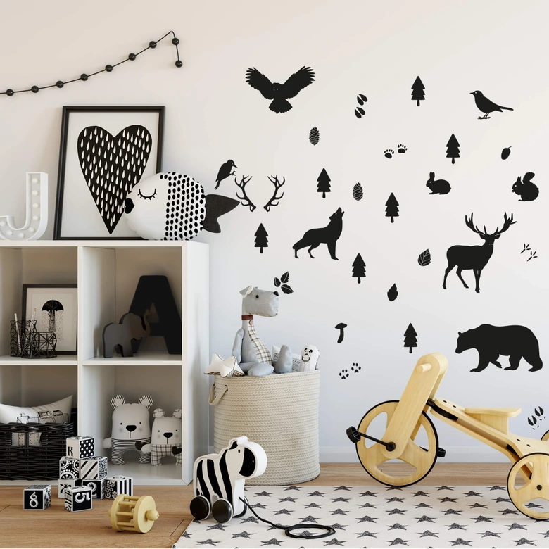 Wall sticker set Forest Animals 