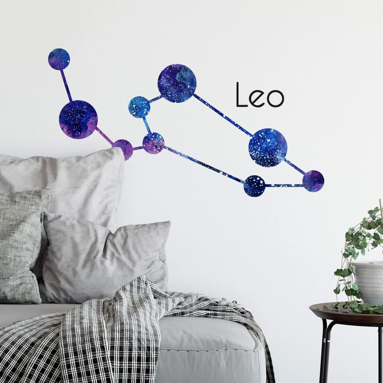 Wandtattoo Sternenbild Leo - Löwe 