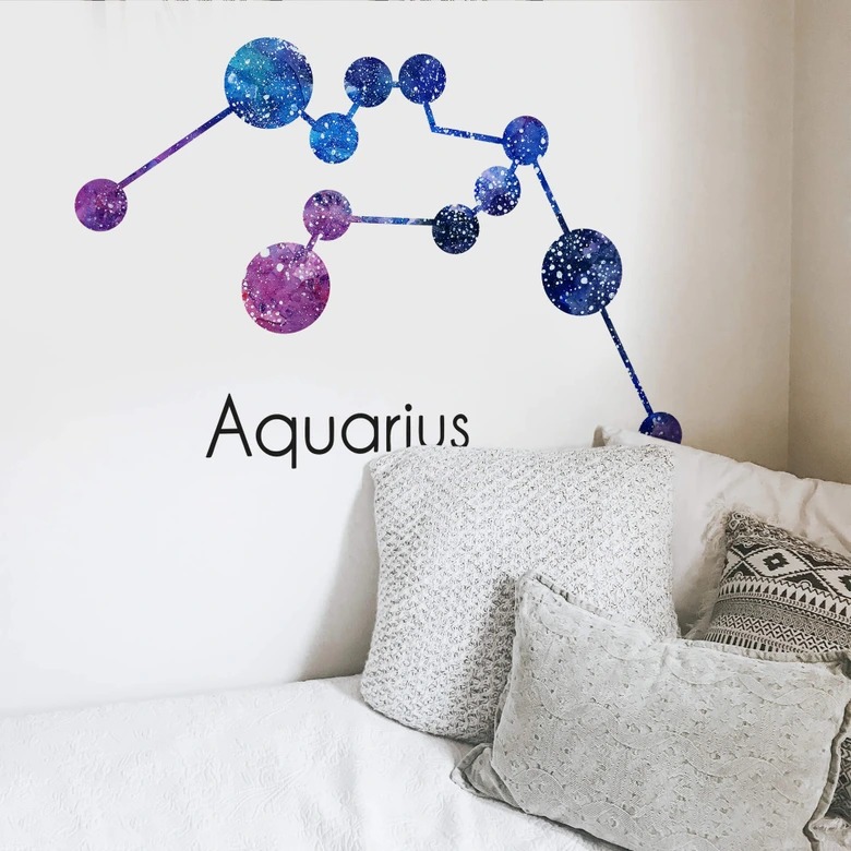 Wandtattoo Sternbild Aquarius Wassermann 