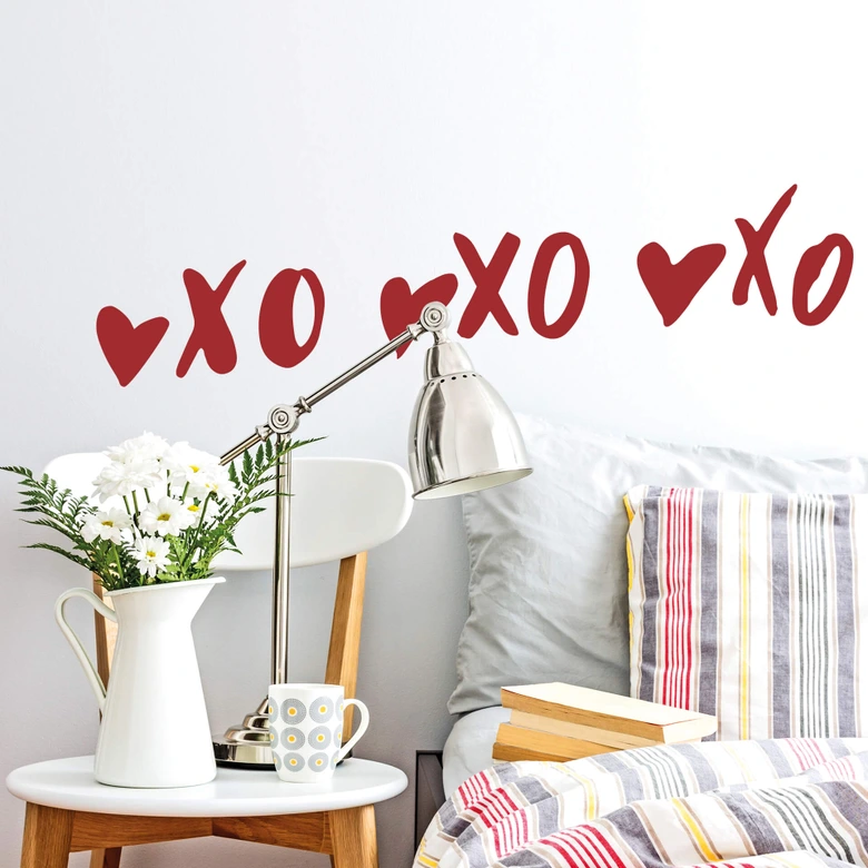 Wandtattoo Küsse und Umarmungen Symbole 
