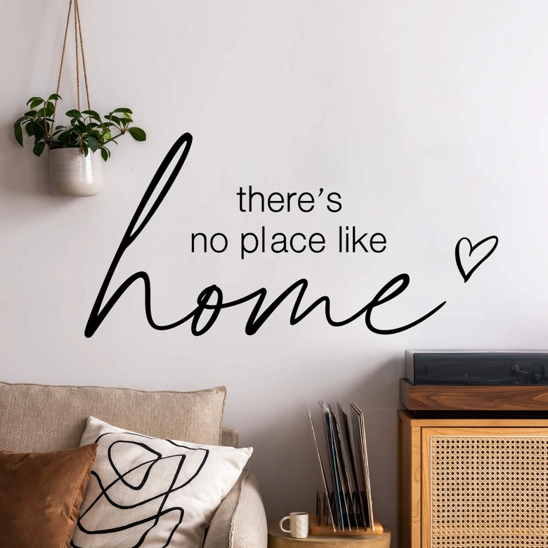 Muursticker There's no place like home  