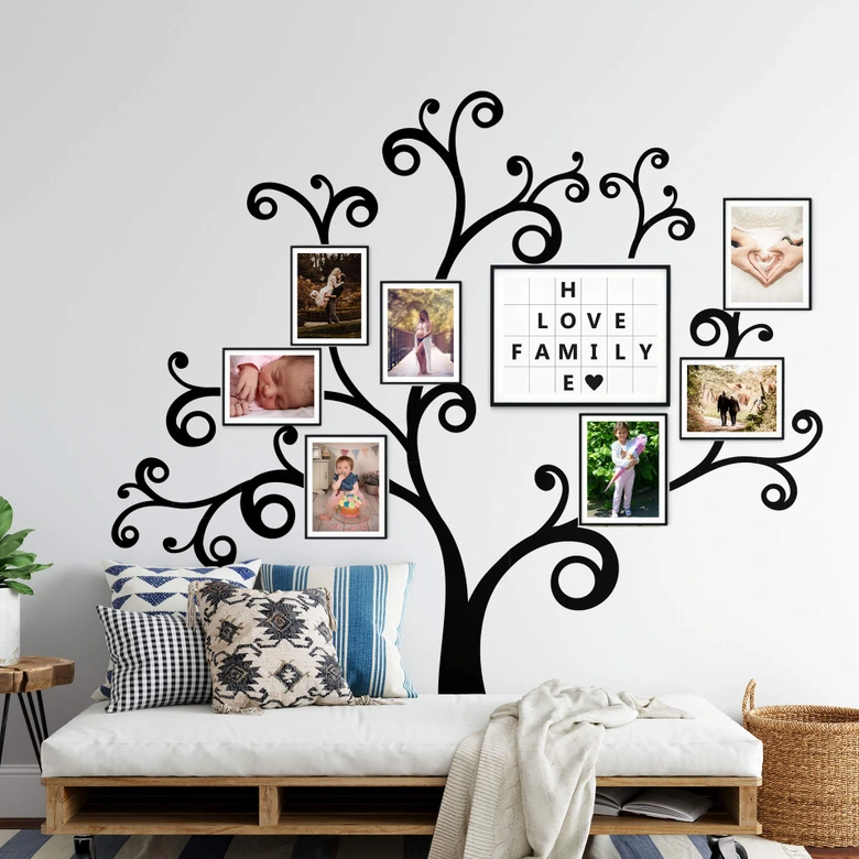 Wandtattoo XXL Geschwungener Baum 